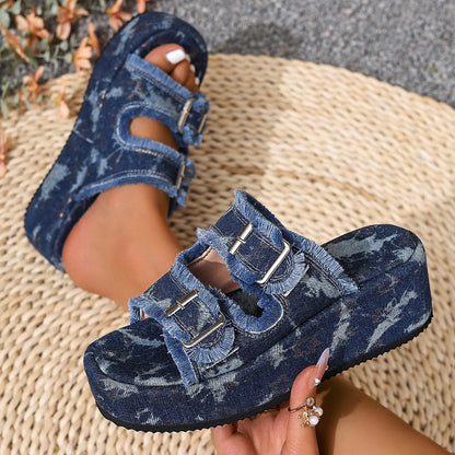 Wildside Wedge Platform Sandals