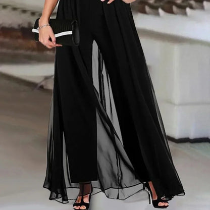 Elegant V-Neck Sleeveless Black Jumpsuit