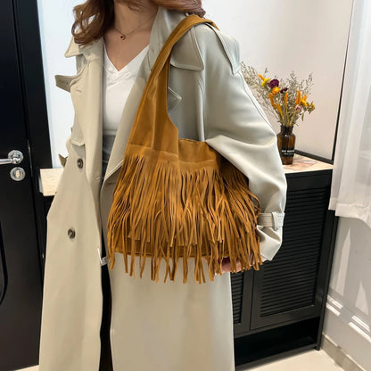 The Muse Soft Fringe Hobo Bag