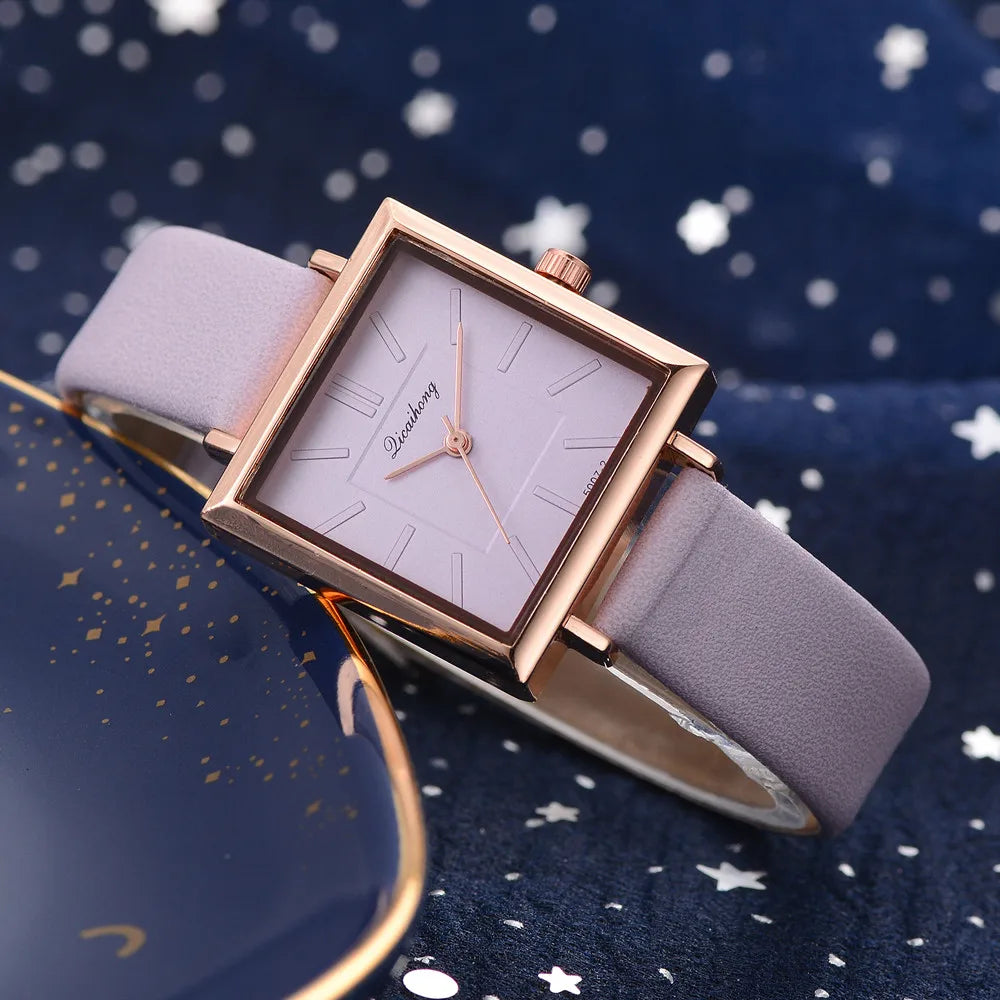 Square Fashion Luxury Ladies Watch