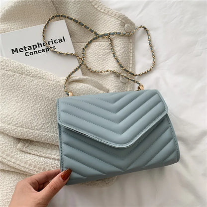 The Chevron Chain Crossbody Bag