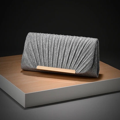 Luxury Shimmer Envelope Clutch