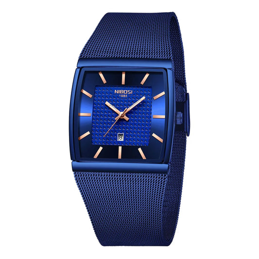 Executive Tonneau Mesh Quartz Watch