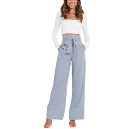 High Waist Belted Pants