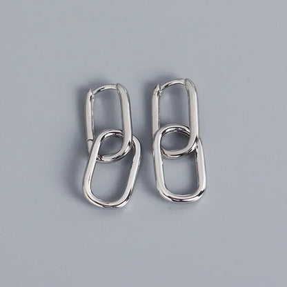 Luminous Spark Rectangle Zircon Earrings