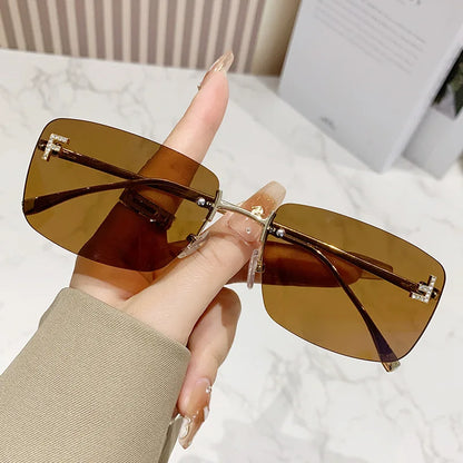 New Trend Rimless Sunglasses