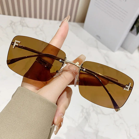 New Trend Rimless Sunglasses