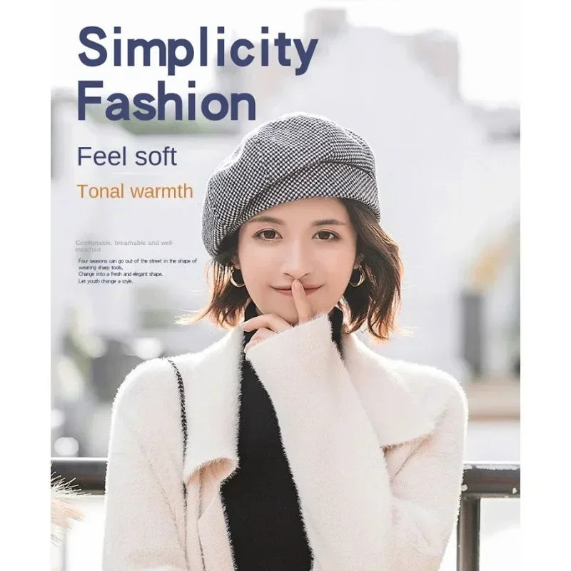 Elegant Winter Wool Beret