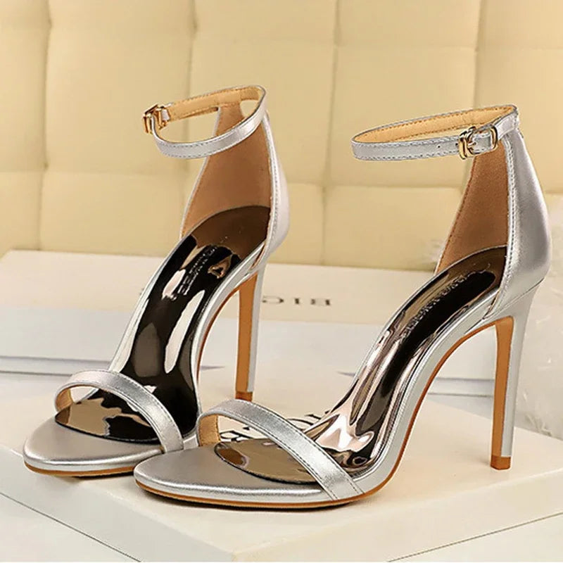 Elegant Ankle Strap Heels