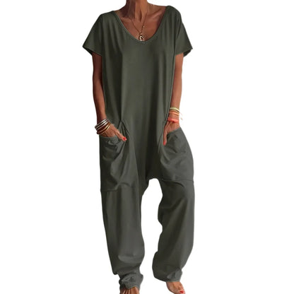 Women's Casual Baggy Pocket Jumpsuit