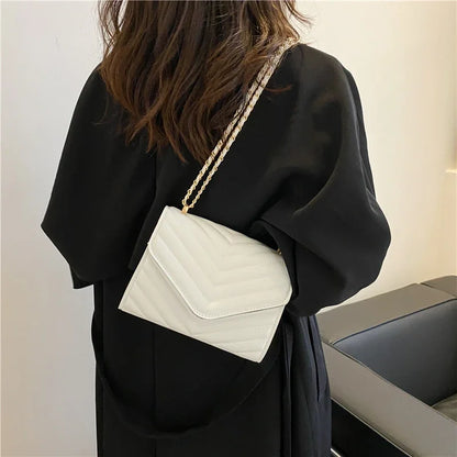 The Chevron Chain Crossbody Bag