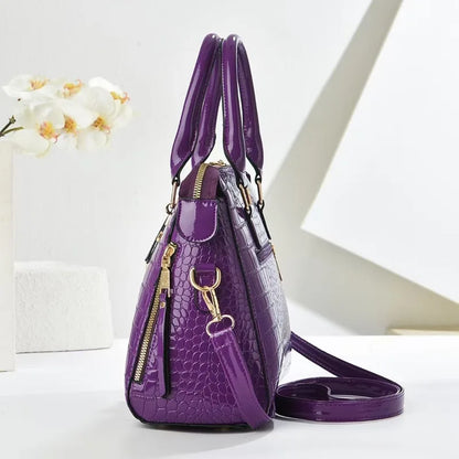 Luxury Crocodile Pattern Handbag