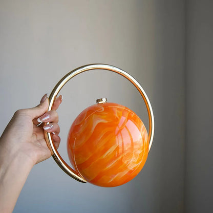  The Orb Marble Sphere Clutch