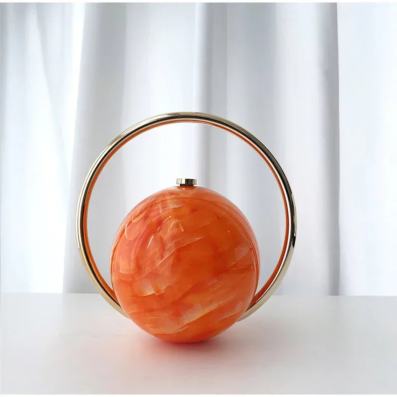  The Orb Marble Sphere Clutch