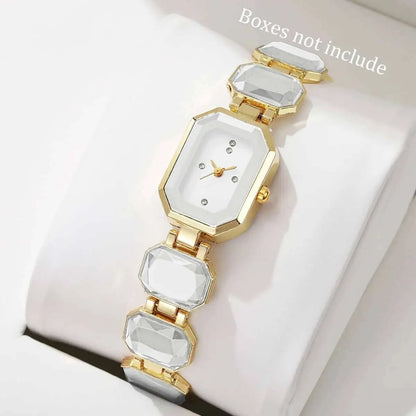 Elegant Women Rectangle Dial Watch