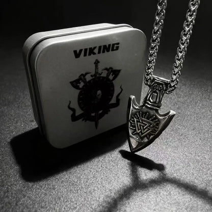Viking Arrowhead Compass Pendant Necklace