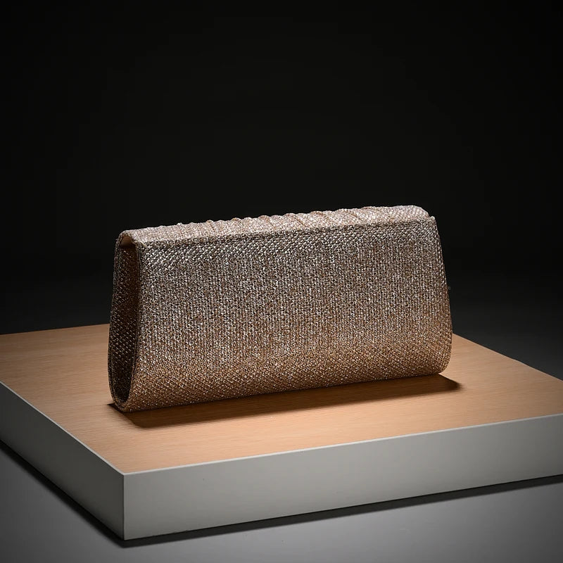 Luxury Shimmer Envelope Clutch