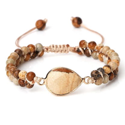 Handmade Natural Stone Beaded Bracelet