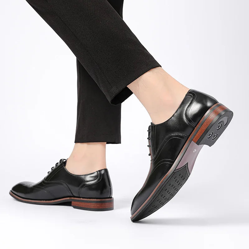 Elevate Dapper Leather Oxfords