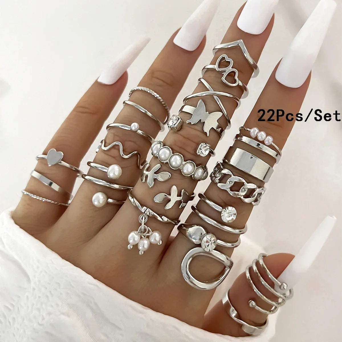 Bohemian Style Women Ring Set