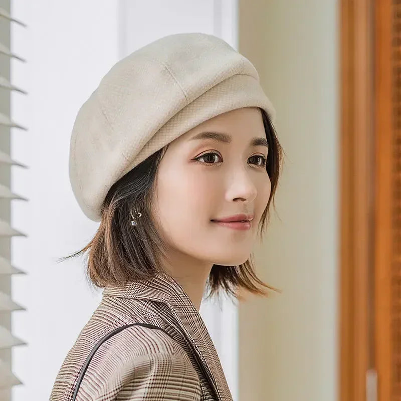 Elegant Winter Wool Beret