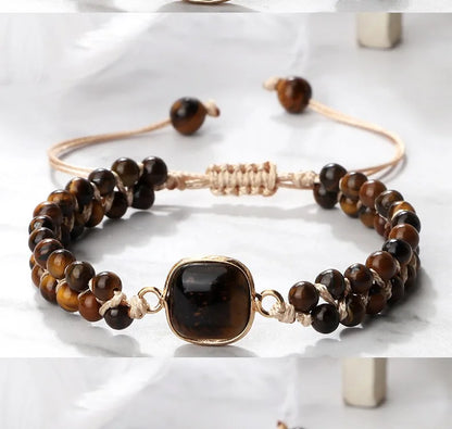 Handmade Natural Stone Beaded Bracelet