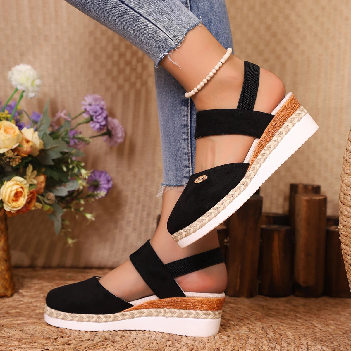 Casual Chic Gladiator Wedges