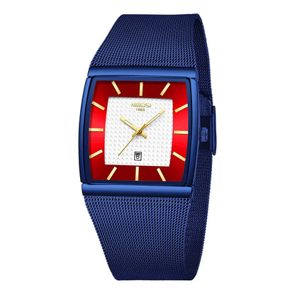 Executive Tonneau Mesh Quartz Watch