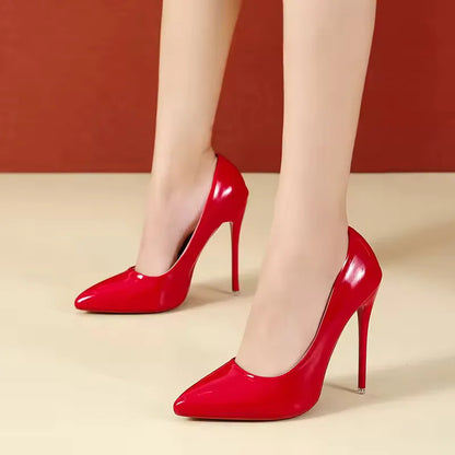 Elegant Red Sole Stiletto Pumps