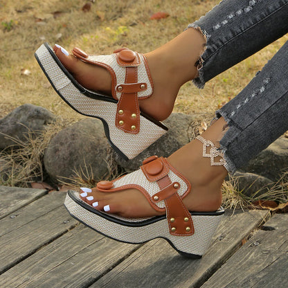 Square Platform Sandals