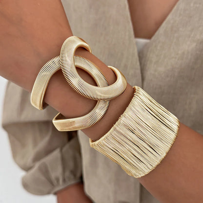 Adjustable Wide Arm Bracelet