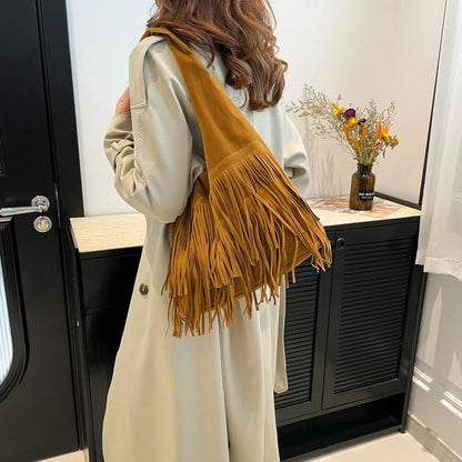 The Muse Soft Fringe Hobo Bag