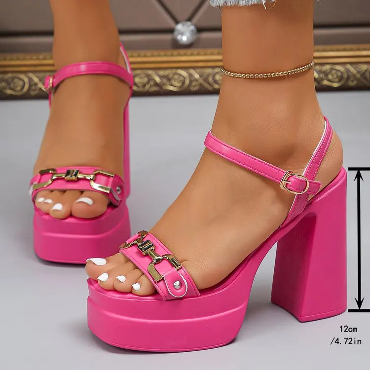 Open Toe Platform Heels