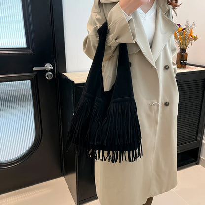 The Muse Soft Fringe Hobo Bag