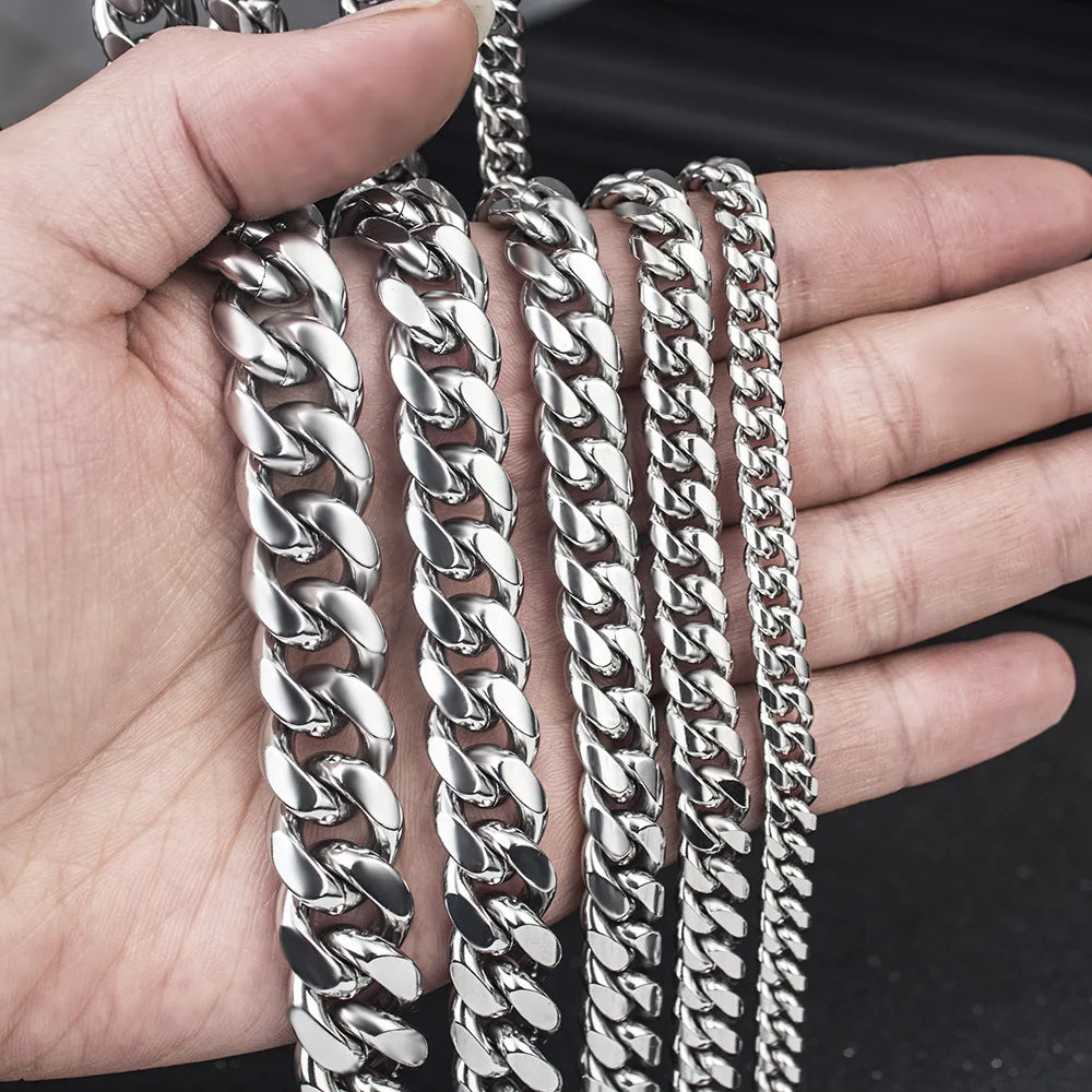 Waterproof Cuban Link Chain & Bracelet Set