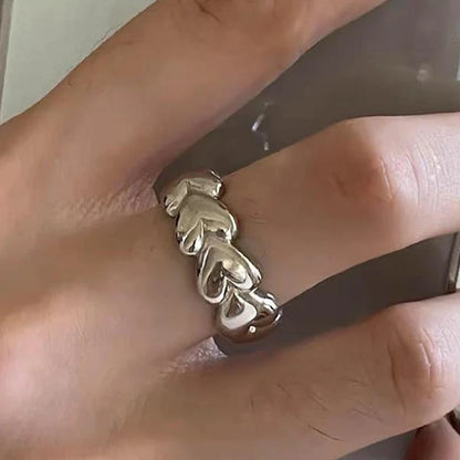 Bohemian Silver Adjustable Rings