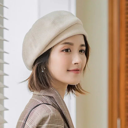 Elegant Winter Wool Beret