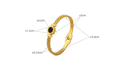 Roman Numeral Statement Bracelet