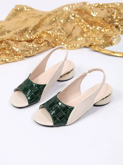 Elegant Mid-Heel Sandals