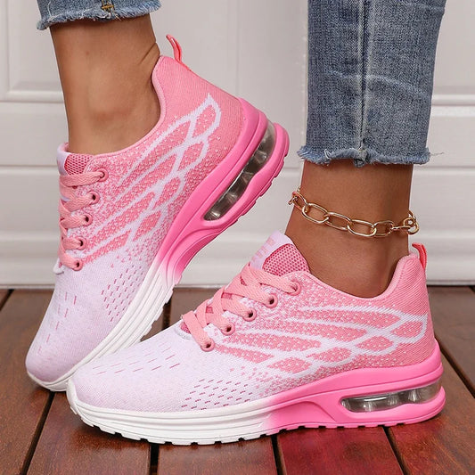 Women's Breathable Air Cushion Platform Sneakers