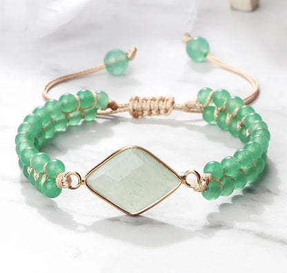 Handmade Natural Stone Beaded Bracelet