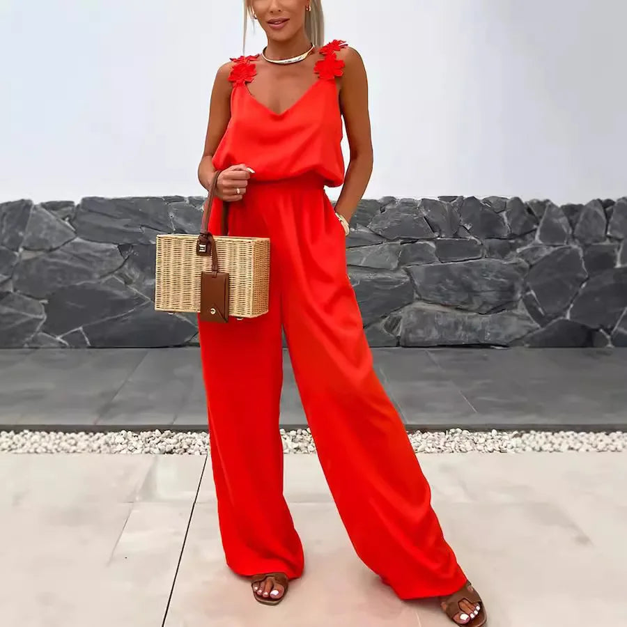 Bohemian Sleeveless Summer Jumpsuit