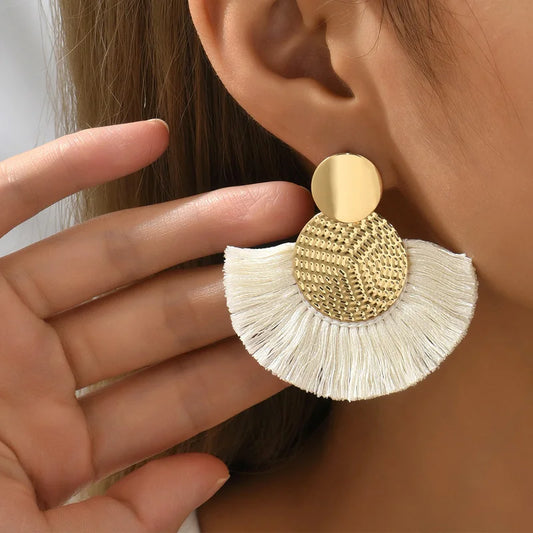 Bohemian Tassel Statement Earrings