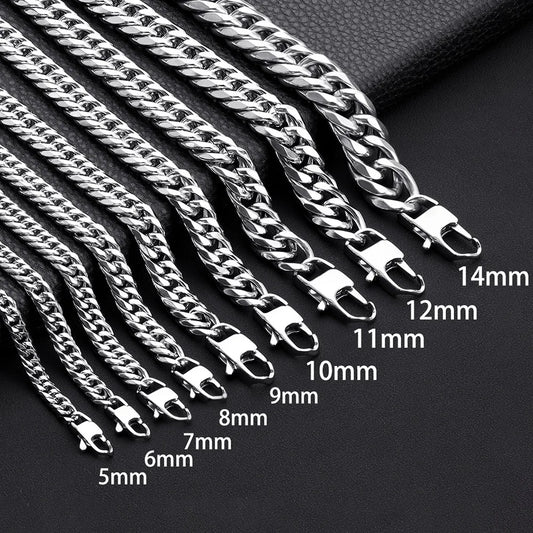 Waterproof Cuban Link Chain & Bracelet Set
