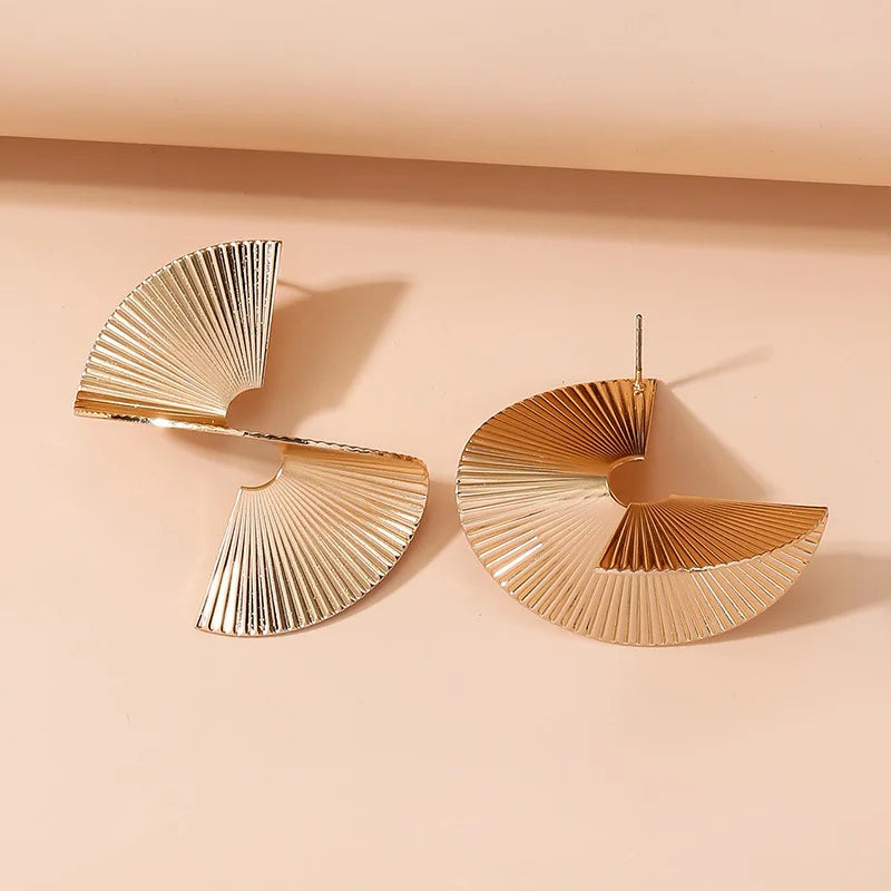 Golden Statement Earrings Collection