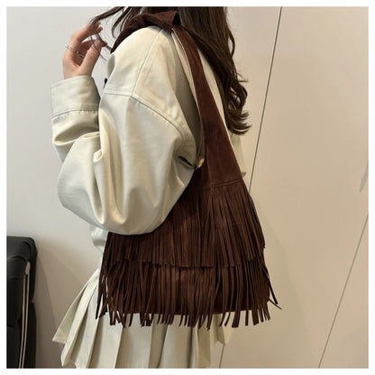 The Muse Soft Fringe Hobo Bag
