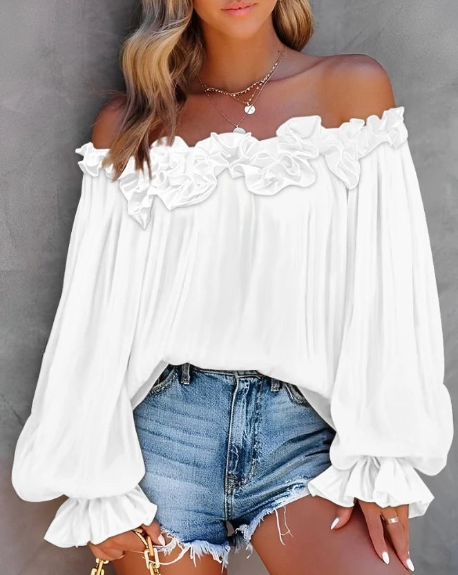 Dressy Casual Off Shoulder Top