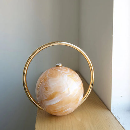  The Orb Marble Sphere Clutch