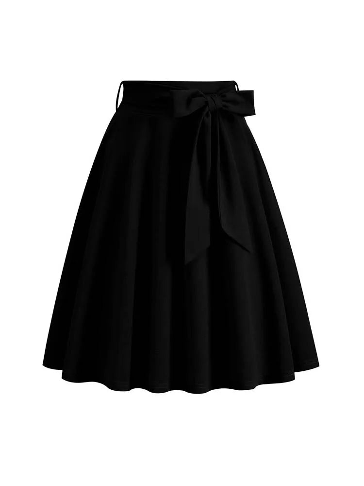 Women High Waist A-Line Skirt