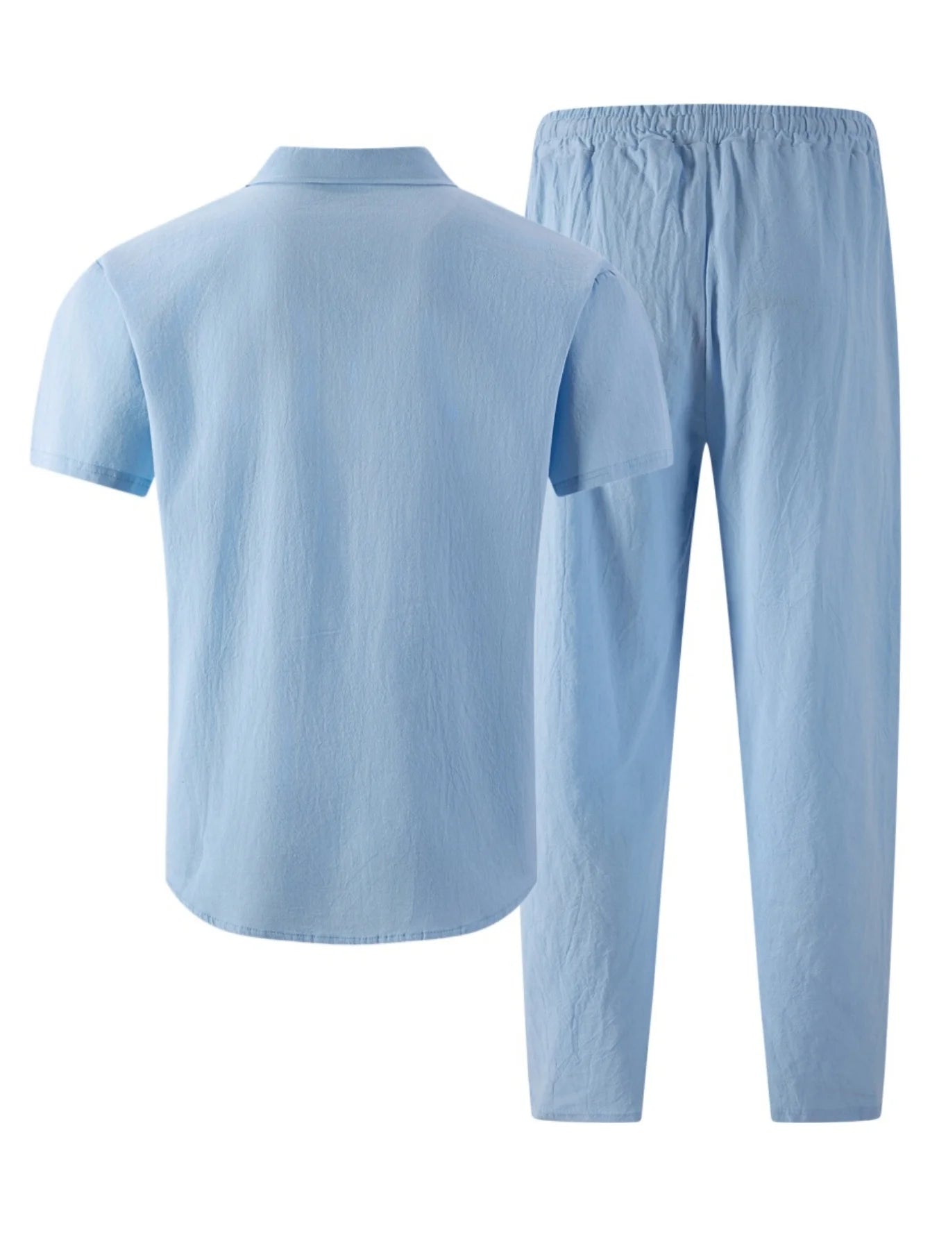 Men's Ultimate Cotton Linen Casual Streetwear Co-ord Set